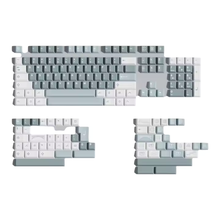 Llave de Sublimación de Tinte PBT Diseño de Silueta de Cerezo Impermeable - 1