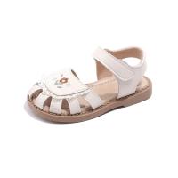 Sandalias de verano para niña, zapatos de playa de encaje con flores dulces, estilo francés, suela suave, 2024 - details 0