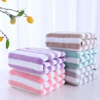 Conjunto de Toalla de Secado Rápido Microfibra Suave Diseño a Rayas Absorbente - details 10