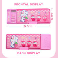 Student Pencil Stationery Box Multifunction Stationery Organizer Box Birthday Present for Girls and Teens - details 3