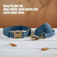 correa ustables cuero PU perro, Collar duradero cuerda de plomo mascotas, suave para perros pequeños, medianos y randes, - details 13