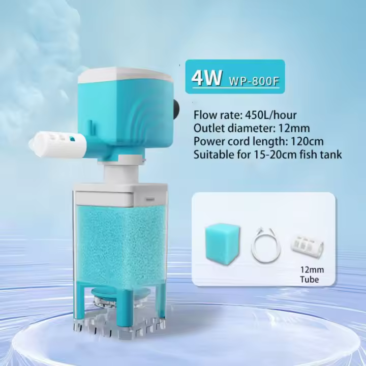Filtro de tanque de peces antireflujo, fuerte succión, inodoro de succión ajustable 360 ° Colector de filtro giratorio de gran flujo para taburete de peces - 1