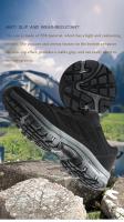 Zapatillas Deportivas para Hombre Botas de Senderismo con Hebilla Giratoria Color Sólido - details 5