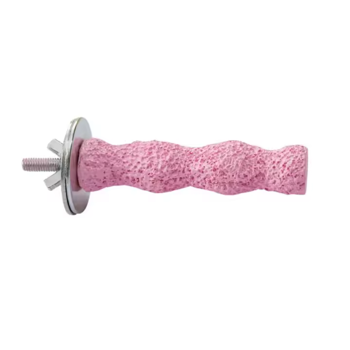 Palos de molienda de patas de superficie rugosa, plataforma de salto de resina, poste de pie para loros resistente al desgaste, amoladora de uñas con pico antideslizante - 1