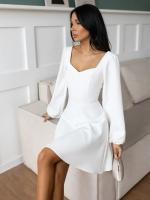 Elegante vestido de noche Midi de lujo para mujer, nuevo vestido de manga larga de Color sólido, vestidos Vintage de moda, promoción - details 11