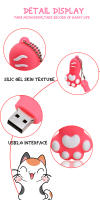 JASTER Tarjeta Flash USB de Patas de Gato 64GB, Impermeable, Interfaz Hardware USB2.0 - details 2