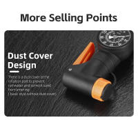 WEST BIKING-bomba de aire portátil para bicicleta, Inflador de neumáticos con válvula Schrader Presta, manómetro preciso, 120PSI, aleación de aluminio - details 9