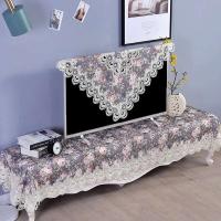 Manteles cuadrados con bordes de tela Damasco modernos, armarios, lavadoras, aires acondicionados, fundas para TV LCD - details 4