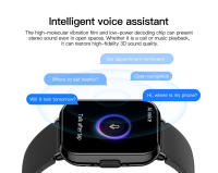 Reloj inteligente hombres mujeres Bluetooth llamada Whatsapp notificación 1ATM impermeable AI asistente de voz rastreador de Fitness para Android IOS - details 6