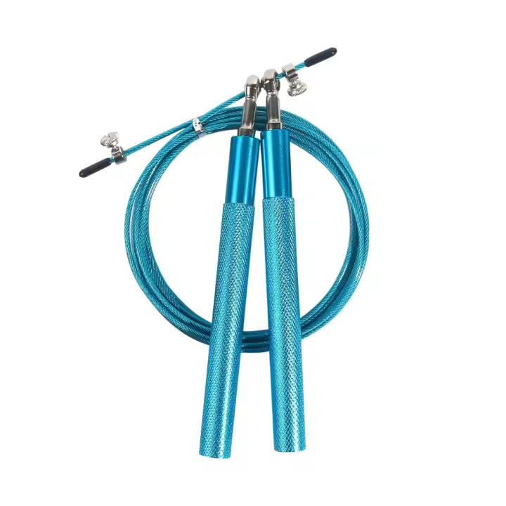 Cuerda de Saltar con Rodamiento de Bolas Giratorio de 360° Ajustable, Cubierta de Acero, Ideal para Fitness, Boxeo y Ejercicios 1 Unidad/Juego - 1