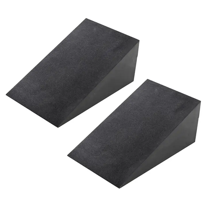 Colchonetas de Yoga de piezas, rampa de sentadillas ajustable, tabla inclinada, mejora la fuerza para sentadillas y levantamiento de peso muerto, 2 uds. - 1