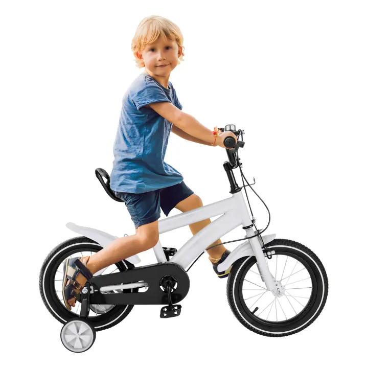 Bicicleta Infantil de 14 Pulgadas para Niños y Niñas de 3 a 6 Años, con Ruedas Estabilizadoras Desmontables - 1