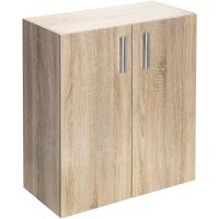 Cómoda Roble Vela 2 Puertas 77x60x30cm Mueble Oficina Armario Regulable - details 1