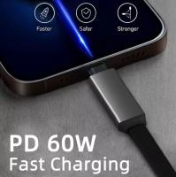 Cable de Datos Minisopuru 2-en-1 Carga Rápida para Smartphones USB C a Tipo-C 60W/IOS 27W - details 1