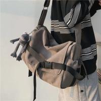 Bolso de lona cruzado para hombres y mujeres Mochila unisex de gran capacidad Mochila de lona A4 para salidas escolares - details 0