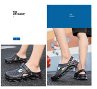 Sandalias de verano para hombre, zapatillas de plataforma a la moda para la playa, sandalias deslizantes con suela Eva, zuecos - details 16