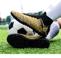 Zapatos de fútbol TF/FG para hombre, botas de fútbol de tobillo alto para niños pequeños, hierba antideslizante para exteriores, zapatillas de entrenamiento Multicolor, nuevas - details 24