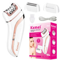 Kemei-depiladora eléctrica para mujer, eliminador de vello Facial, corporal, piernas, Bikini, brazos, axila, axilas, recargable - details 0