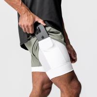 Pantalones Cortos de Nylon con Bolsillo Ideal para Entrenamiento Muscular y Correr 2 en 1 Deportiva - details 20