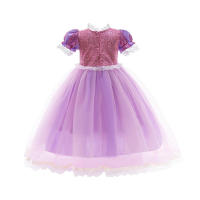 Disfraz de Rapunzel para niñas, vestido de princesa con pelo enredado mágico para fiesta de cumpleaños, carnaval, Halloween, fantasía, juegos de rol - details 4