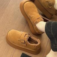 2025 Invierno Caliente Baja Boca Mocasines Una Estribo Estribo Grueso Zuecos Tobilleras Botas Mujer Nieve Botas Mujer Invierno - details 3