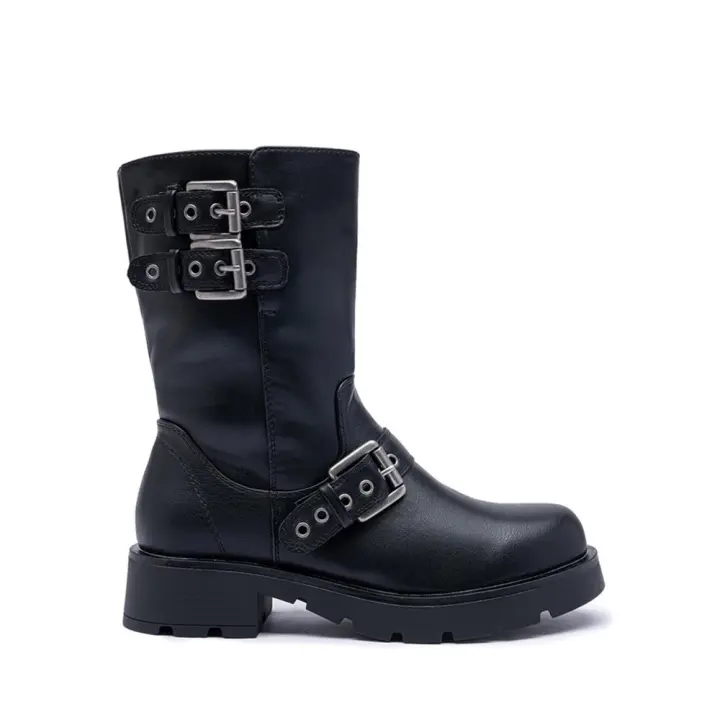 Botas largas de invierno con forro térmico antideslizante para mujer diseño elegante y resistente al frío tacón grueso - 1