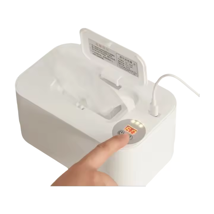 Calentador De Toallas Húmedas Para Bebé Con Pantalla LED Dispensador Portátil USB Calentador De Toallas Para Hogar/Automóvil - 1