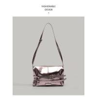 Doble correa plisada correa de lazo bolsa bajo el brazo,,Bolso de hombro de las mujeres,Bolsa de motorista de la vendimia - details 11