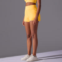 Hamidou-pantalones cortos de Yoga para mujer, Shorts de malla transparente, ajustados, transpirables, de secado rápido, para gimnasio - details 12