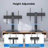 Soporte TV para Televisores de 42 a 86 Pulgadas, Altura Ajustable con Base de Vidrio Templado, Capacidad para 50 kg, máx. VESA 800x600mm - details 2