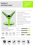 WEST BIKING-Chaleco de seguridad para ciclismo para hombre, chaleco reflectante ligero para caminar por la noche, patinete eléctrico, chaleco intermitente para correr y pescar - details 2