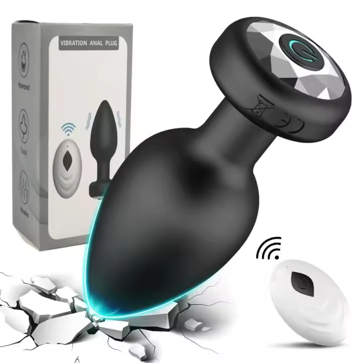 Vibrador Anal LED con Control Remoto Inalámbrico Masajeador Prostatico para Hombres y Mujeres - 1