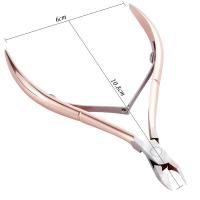 Cortauñas de Manicura Artístico Herramienta de Belleza en Oro Rosa Herramienta de Cuidado de Cutículas Producto de Eliminación de Piel Muerta - details 0