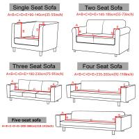Funda elástica gruesa para sofá, Protector de sillón para sala de estar, 1/2/3/4 asientos - details 0