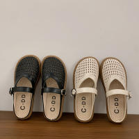 Nuevos Zapatos de Ballet Mary Jane Diseño de Red de Pesca Hueca con Correa - details 4