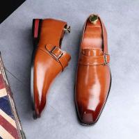 2025 vestido de color sólido de talla grande para hombre, zapatos informales de terciopelo de tigre de metal hechos a mano para fiesta de caballero - details 6