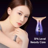 Dispositivo de Lifting Facial RF para cuello, cara, ojo, masaje Facial, adelgazamiento, EMS, belleza, máquina de estiramiento de la piel, antienvejecimiento, Reduce la papada Doble - details 0