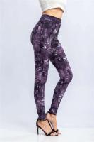 Body de mezclilla estampado para mujer, leggings elásticos, cintura alta, levantamiento de cadera, pantalones Kasur, entrenamiento, correr, gimnasio - details 16