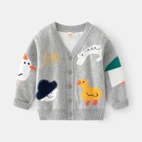 Suéter de invierno para niños y niñas, nuevo cárdigan, chaqueta con hebilla, ropa para niños, prendas de punto para bebés, suéteres de algodón de doble capa para chico - details 0