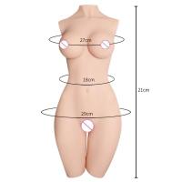 Empaque privado Sexy JIUAI Masturbador Masculino con Vagina Realista, Pechos Suaves y Torso Ano Apretado Muñeca de Amor Vagina Juguete Sexual para Hombres 18+ - details 18
