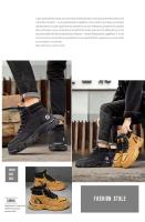 Zapatos altos otoño 2024 nuevas botas cortas de suela gruesa para hombres - details 3