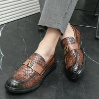 Zapatos Formales para Hombres Hechos a Mano Suela Gruesa PU Aumento de Altura - details 13