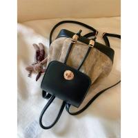 Mochila pequeña de gama alta de nicho versátil informal de estilo coreano para salir a principios de otoño Nuevo bolso de hombro doble de cuero de terciopelo Melard Deer - details 3