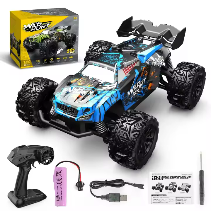 Camión Monstruo RC de Control Remoto Velocidad Alta, Antideslizamiento, Absorción de Choques, 20km/h Juguete de Coche RC Ideal para Niños - 1