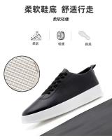 Moda al aire libre Pu cuero altura creciente zapatos corrientes casuales negros, zapatos deportivos para hombres - details 8