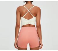 Pantalones cortos de Yoga para mujer, Shorts deportivos elásticos de cintura alta, transpirables, de secado rápido, para correr y Fitness - details 2