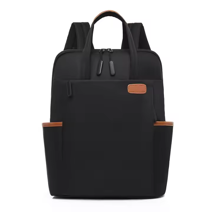 Mochila de viaje de trabajo sencilla para mujer, bolso para ordenador portátil, mochila ligera informal de gran capacidad - 1