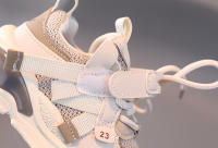 Zapatos Deportivos informales de cuero para niños y niñas, zapatillas de malla para correr, transpirables, suela suave - details 21