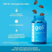 KUNCIAN Se adapta a Goli Ashwagandha Vitamin D Gummy 60 unidades - Mezcla de bayas, KSM-66, vegano, a base de plantas, sin OGM, sin gluten y gelatina - details 3