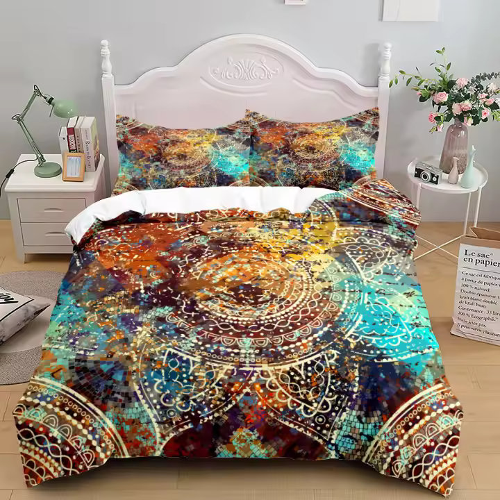 Juego de funda nórdica bohemia Dreamcatcher, juego de ropa de cama individual, doble, tamaño Queen, King, Cal King - 1